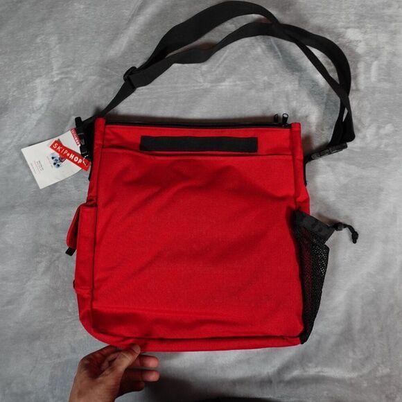Vintage Skip Hop Diaper Bag Over The Shoulder w/ Changing Pad Red 2004 - Picture 7 of 10